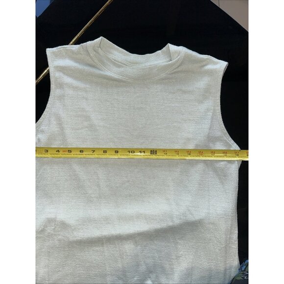 Prologue Mint Green Crewneck Sleeveless Midi Dress XL With Side Slits - Picture 7 of 8